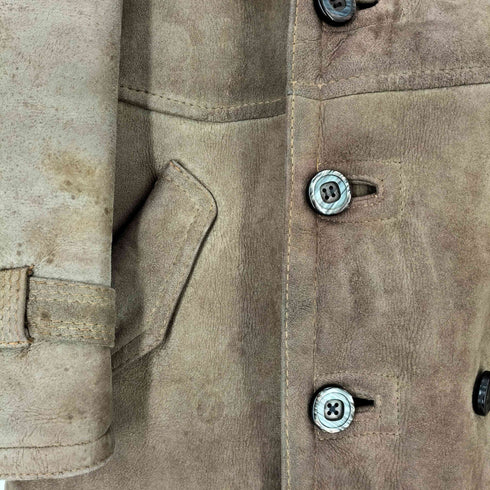 Montreal Leather Garment カナダ製 羊革 リアルムートンコート メンズ 38