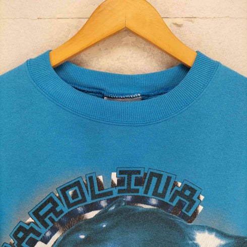 リー Lee 90s USA製 CARO LINA 裾カットオフ クルーネックスウェット メンズ JPN:L
