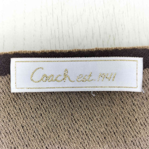 コーチ COACH フリンジ 総柄 マフラー レディース