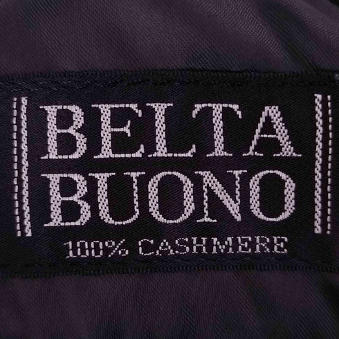 ベルタボーノ BELTA BUONO cashmere カシミヤ100 ステンカラーコート メンズ