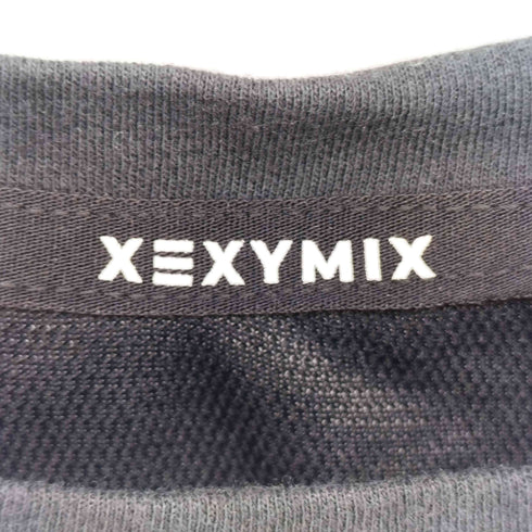 XEXYMIX ロゴプリント クロップド ジャージー Tシャツ レディース