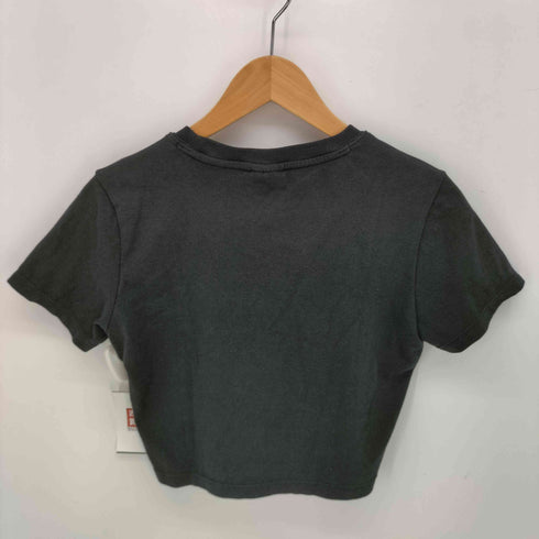 XEXYMIX ロゴプリント クロップド ジャージー Tシャツ レディース
