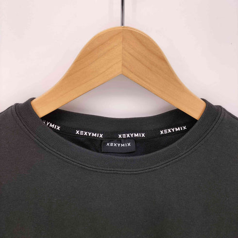 XEXYMIX ロゴプリント クロップド ジャージー Tシャツ レディース