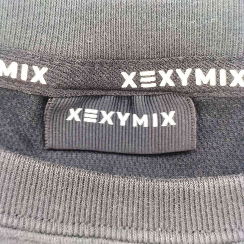 XEXYMIX ロゴプリント クロップド ジャージー Tシャツ レディース