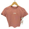 XXMX プリント クロップド Tシャツ レディース