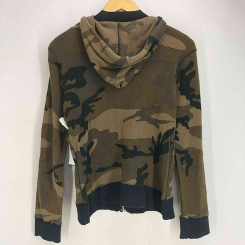 カーハート Carhartt カモ柄 サーマルジップアップパーカー レディース