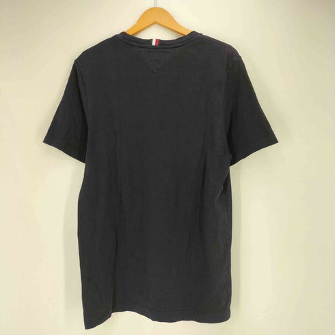 トミーヒルフィガー TOMMY HILFIGER REGULAR FIT ロゴ刺繍 ラインデザイン S/S クルーネック Tシャツ メンズ import:M