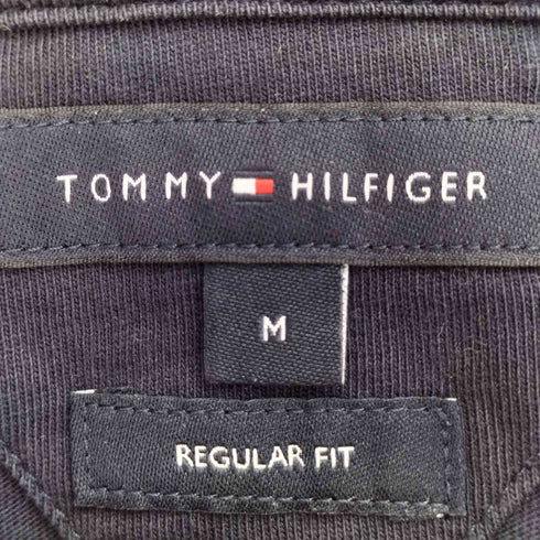 トミーヒルフィガー TOMMY HILFIGER REGULAR FIT ロゴ刺繍 ラインデザイン S/S クルーネック Tシャツ メンズ import:M