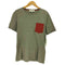 サルヴァトーレフェラガモ Salvatore Ferragamo イタリア製 ロゴ レザーポケット S/S クルーネック Tシャツ メンズ import:S