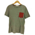 サルヴァトーレフェラガモ Salvatore Ferragamo イタリア製 ロゴ レザーポケット S/S クルーネック Tシャツ メンズ import:S