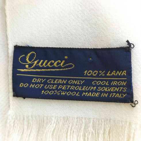 グッチ GUCCI ロゴ ウールマフラー レディース
