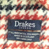 ドレイクス Drakes フリンジ 千鳥格子 アンゴラ混 ウールマフラー メンズ