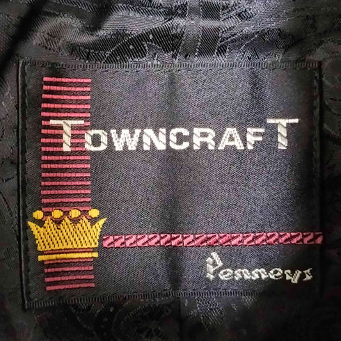 タウンクラフト TOWNCRAFT 復刻 ウールポリ 背抜き ステンカラーコート メンズ import:M