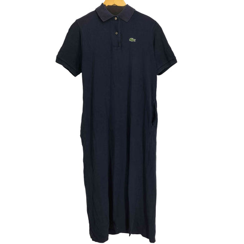 ラコステ LACOSTE フロントロゴ ポロロングワンピース レディース JPN:38