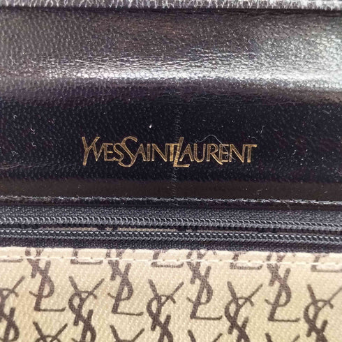 イヴサンローラン Yves Saint Laurent 編み込みレザー ショルダーバッグ レディース
