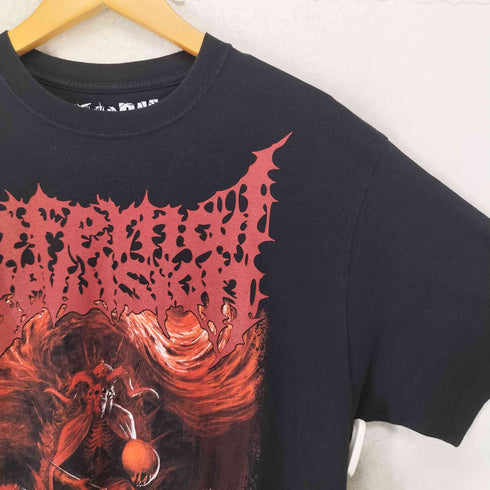 Fat Tub of Lard Records プリント クルーネック 半袖Tシャツ カットソー メンズ L