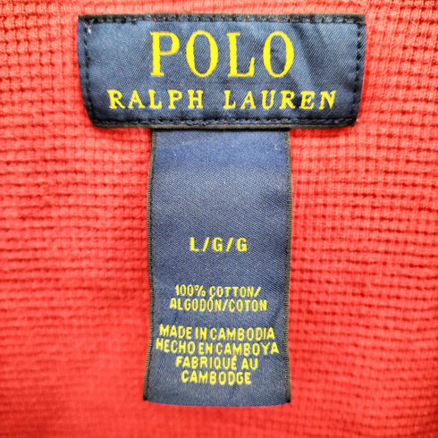 ポロラルフローレン POLO RALPH LAUREN ポニー刺繍 サーマル 長袖 Tシャツ メンズ import:L