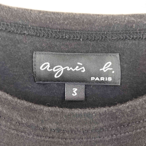 アニエスベー agnes b. スターデザイン 半袖 クルーネックTシャツ レディース JPN:3