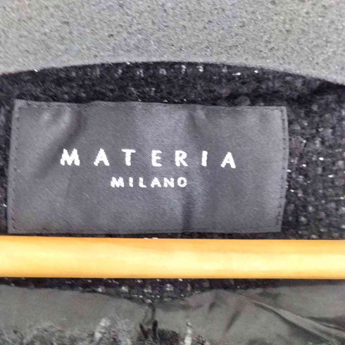 マテリア MATERIA ラメツイード ノーカラージャケット レディース JPN:38
