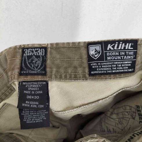 KUHL ジップポケット ダブルニー ワークパンツ メンズ 36