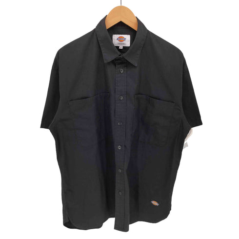 ディッキーズ Dickies T/C TCツイル ロゴパッチ ビッグポケット S/S ワークシャツ メンズ import:M