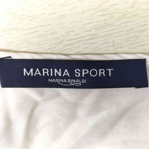 MARINA SPORT イタリア製 コットン シルク ピンタック シャツ レディース 25