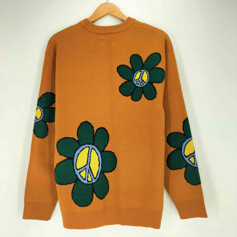 バター BUTTER Goods Flowers Knit Sweater Sage メンズ import:M
