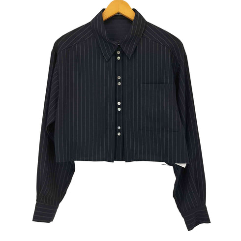 メゾンスペシャル MAISON SPECIAL Tuck Stripe Short Shirt レディース FREE