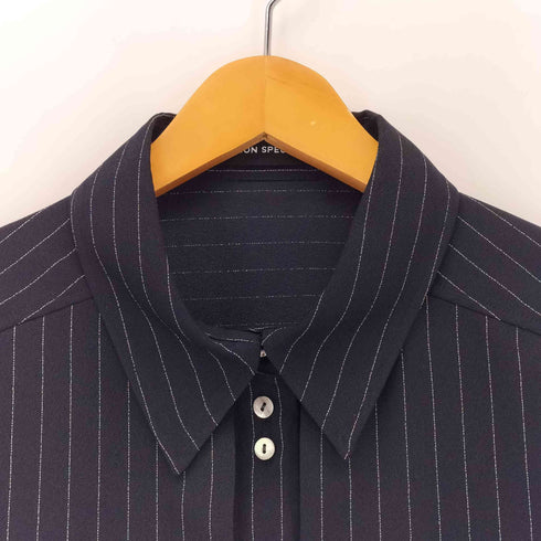 メゾンスペシャル MAISON SPECIAL Tuck Stripe Short Shirt レディース FREE
