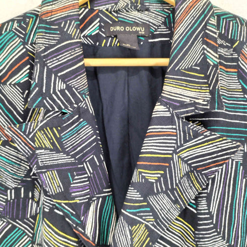 duro olowu 総柄チェスターコート メンズ import:XL