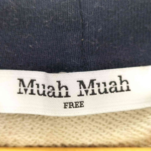 MUAH MUAH STITCH COMBIE HOODIE street レディース FREE