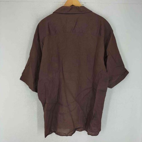 100%リネン オープンカラーシャツ メンズ import:XL