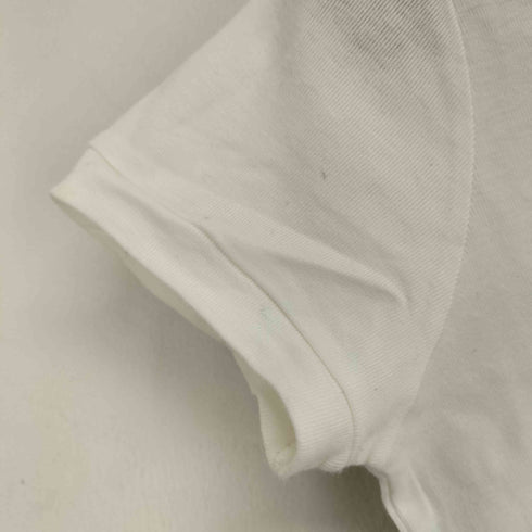 アニエスベー agnes b. PARIS コットン 無地 Vネック 半袖 Tシャツ カットソー レディース JPN:2