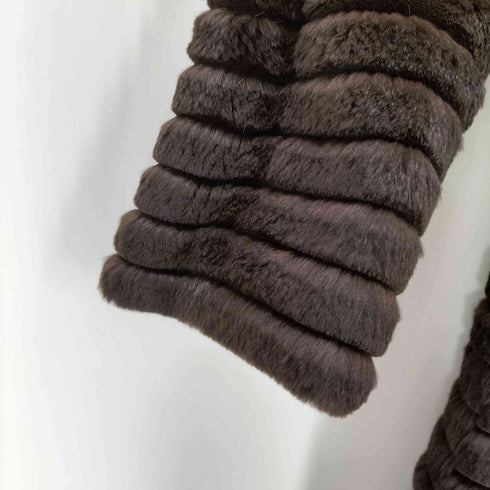 GABRIEL ANGELI フランス製 RABBIT SKIN REAL FUR JACKET ラビットファージャケット レディース 36