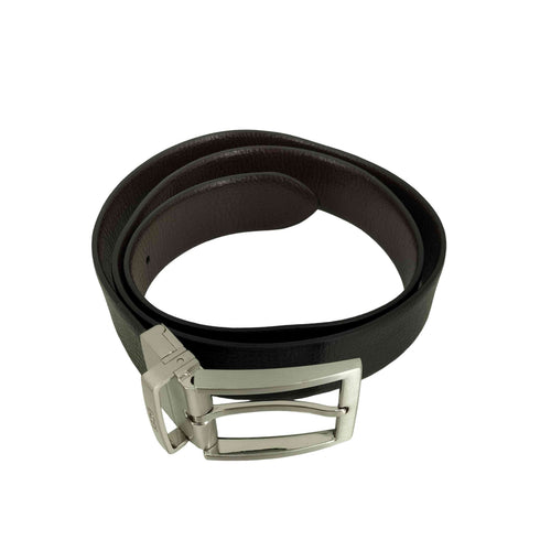 ボス BOSS GRAINED ITALIAN LEATHER LOGO KEEPER リバーシブル ベルト メンズ
