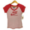 ナイキ NIKE ロゴ ツートン Vネック ラグランTシャツ Y2K レディース import:M