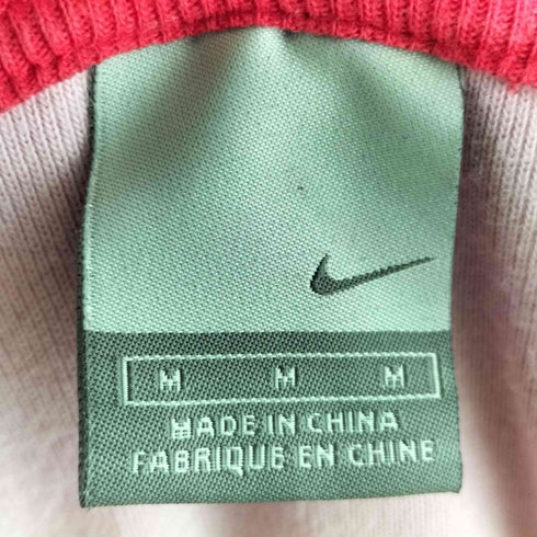ナイキ NIKE ロゴ ツートン Vネック ラグランTシャツ Y2K レディース import:M