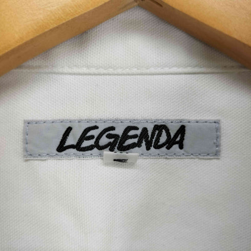 レジェンダ LEGENDA スタッズ付き レギュラーカラー 半袖シャツ Y2K メンズ M