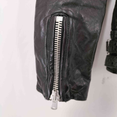 フーガ FUGA LAMB LEATHER EXISTENCIA ラムレザーダブルライダースジャケット Y2K グランジ メンズ 44