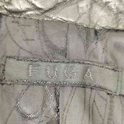 フーガ FUGA LAMB LEATHER EXISTENCIA ラムレザーダブルライダースジャケット Y2K グランジ メンズ 44