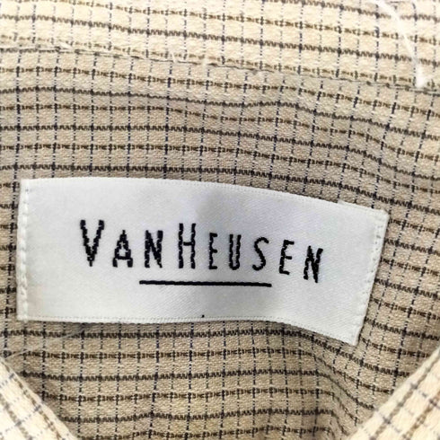 ヴァンヒューゼン VAN HEUSEN BROADCLOTH ワンポケットS/Sチェックシャツ メンズ 17 1/2