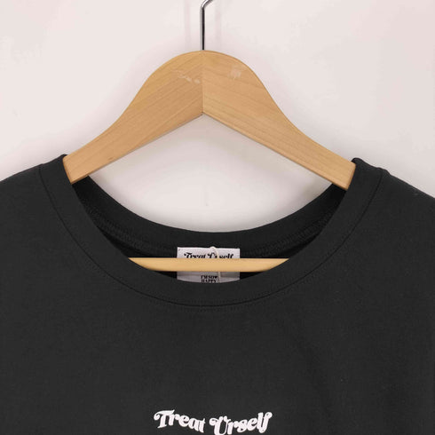 トリートユアセルフ TREAT URSELF ロゴプリント L/S クルーネック Tシャツ レディース