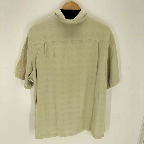 クレイボーン Claiborne シルク100% ボックスS/Sシャツ メンズ L