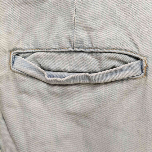 ザラ ZARA アイスブルー デザイン フェード デニム カーゴ パンツ メンズ 44