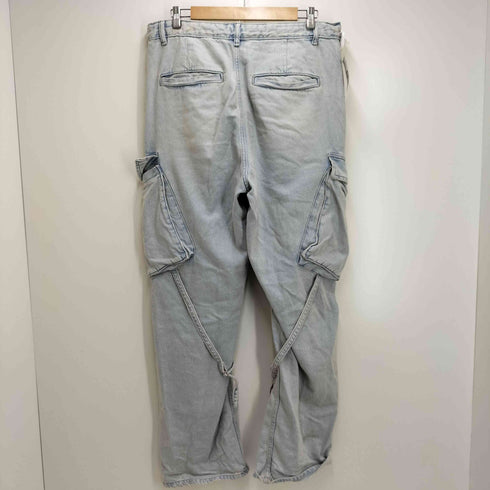 ザラ ZARA デザイン フェード デニム カーゴ パンツ メンズ 44