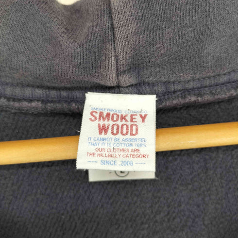 smokey wood ロゴプリント 半袖パーカー メンズ L