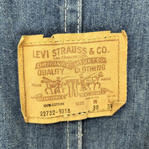 リーバイス Levis USA製 22732-9318 ボタン裏511 オーバーオール メンズ W30 L34