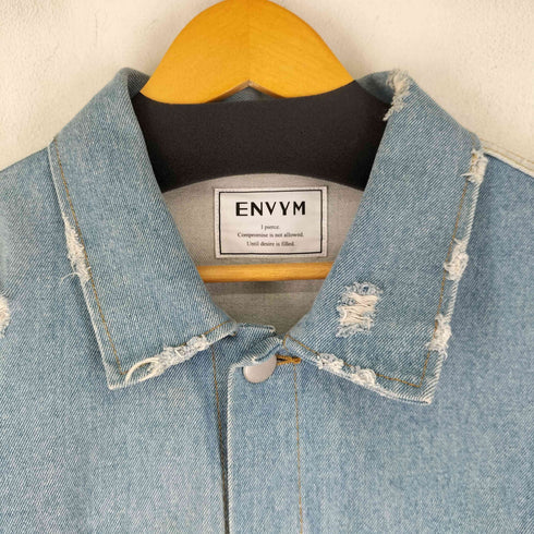アンビー ENVYM ダメージ加工 デニムジャケット レディース FREE