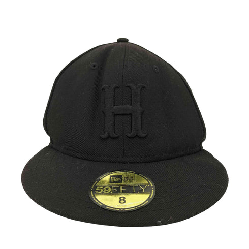 ニューエラ NEW ERA 59FIFTY H刺繍 ベースボール キャップ オールブラック メンズ 8 (63.5cm)