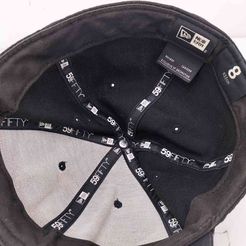 ニューエラ NEW ERA 59FIFTY H刺繍 ベースボール キャップ オールブラック メンズ 8 (63.5cm)